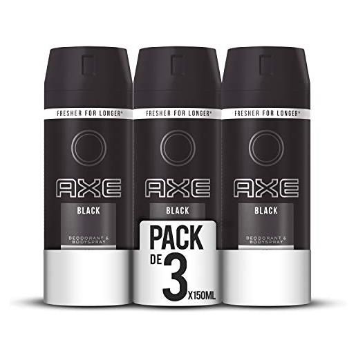 Axe- deodorante nero 150 ml (paquete de 3)