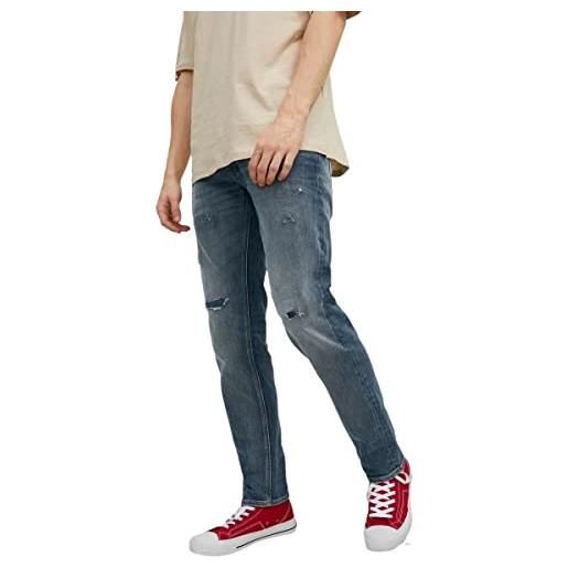 JACK & JONES jjimike jjwood jj 282 sn jeans, blu denim, 28w x 32l uomo