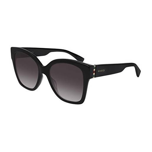 Gucci occhiali da sole gg0459s black/grey shaded 54/19/145 donna