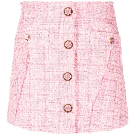 Gcds minigonna con bottoni - rosa