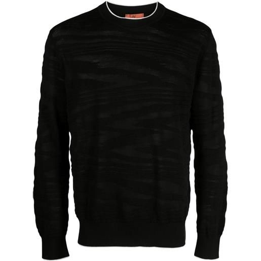 Missoni maglione con stampa a zigzag - nero