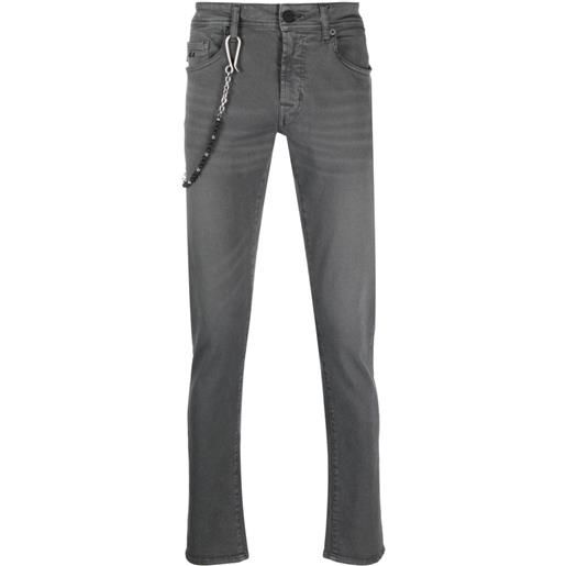 Sartoria Tramarossa jeans affusolati a vita bassa - grigio