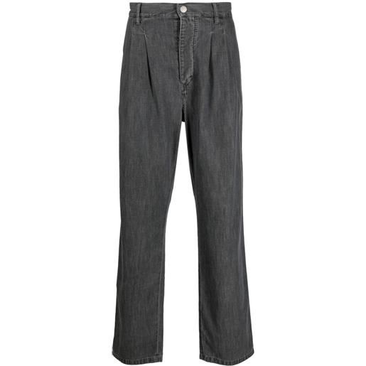 MARANT pantaloni dritti con pieghe - grigio