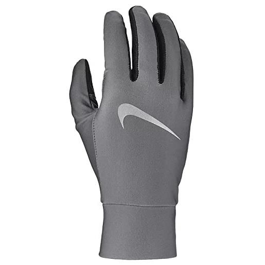 Nike unisex - guanti leggeri per adulti, grigio fumo/nero/argento, taglia unica