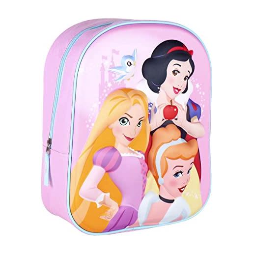 CERDÁ LIFE'S LITTLE MOMENTS cerdá mochila 3d infantil de princesas bosillo unico-licencia oficial disney, unisex niños, multicalor, normal