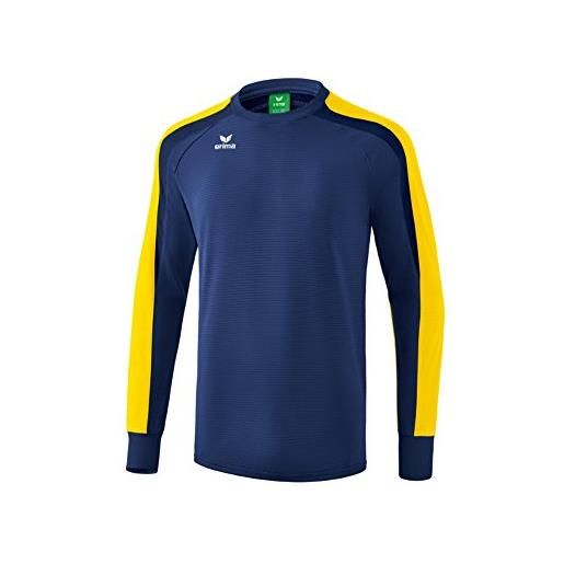 Erima 4043523868418 sweatshirt, uomo, new navy/giallo/dark navy, l