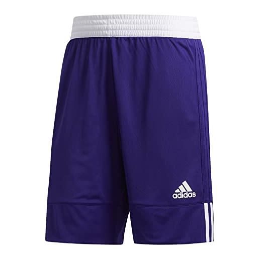 adidas 3g spee rev shr, pantaloncini uomo, collegiate purple/white, xl