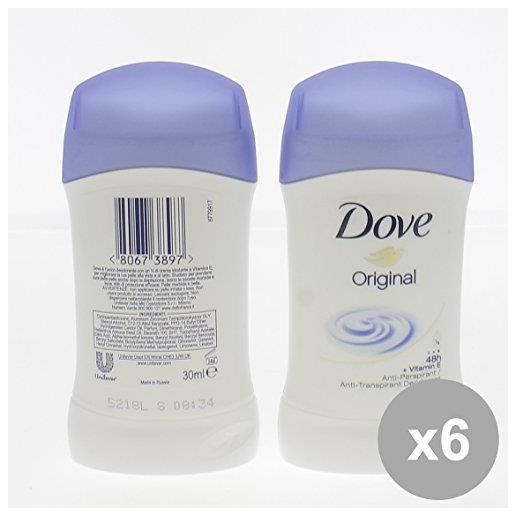 Dove set 6 dove deodorante stick 30 original ita - cura del corpo