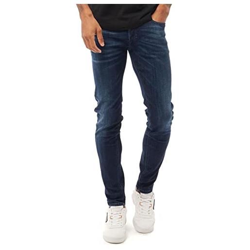 Diesel troxer r79k6 - jeans da uomo, modello regular slim skinny, blu, 28w x 30l