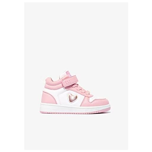 Conguitos nappa rosa-bianco, scarpe da ginnastica unisex-bambini, 32 eu