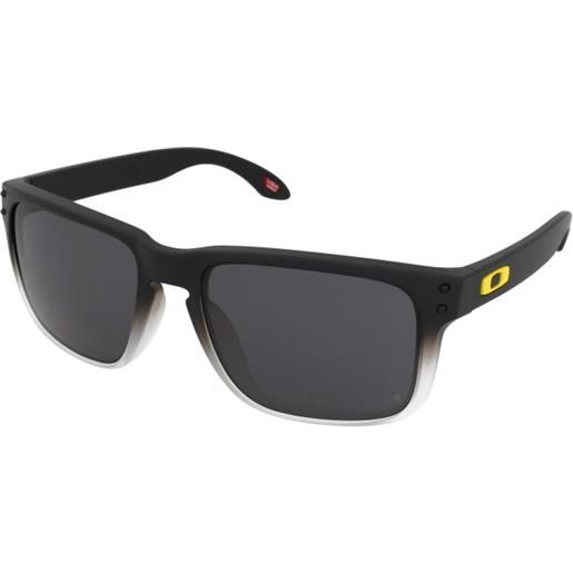 Oakley holbrook oo9102 9102w1 | occhiali da sole sportivi | prova online | plastica | quadrati | nero, trasparente | adrialenti