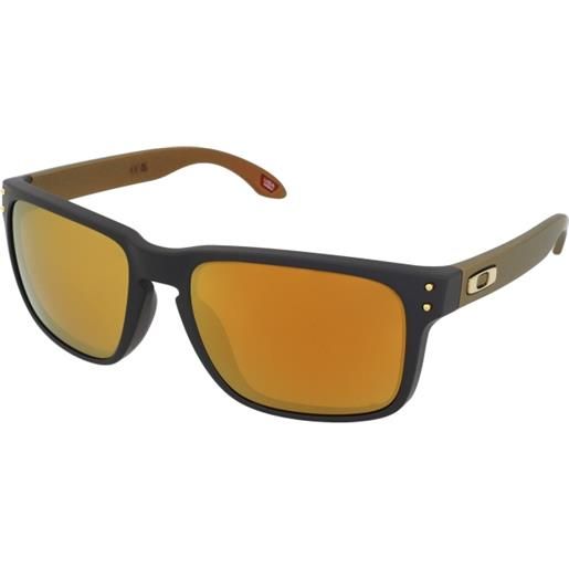 Oakley holbrook oo9102 9102w4 | occhiali da sole sportivi | plastica | quadrati | grigio | adrialenti