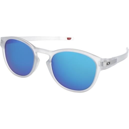 Oakley latch oo9265 926565 | occhiali da sole sportivi | prova online | unisex | plastica | tondi | bianco, trasparente | adrialenti