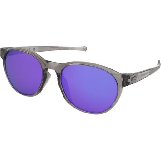 Oakley reedmace (a) oo9126f 912607 | occhiali da sole sportivi | plastica | tondi | grigio, trasparente | adrialenti