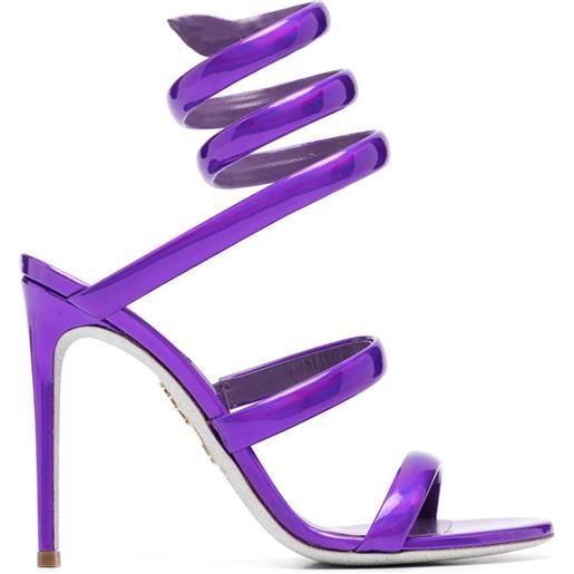 René Caovilla sandali cleo 110mm - 7039 violet specchio