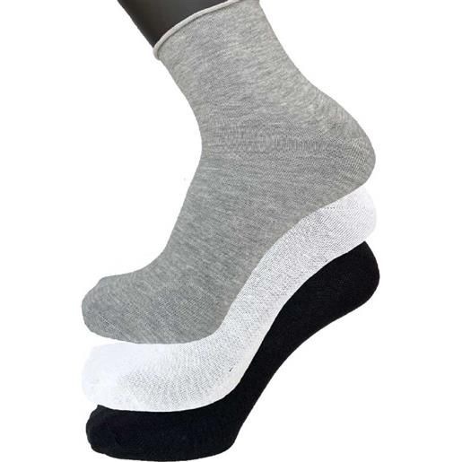 Virtus 6 paia di calzini da donna cotone senza elastico taglio vivo