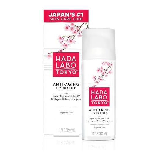 Hada Labo Tokyo hada labo 310742018479 tokyo anti aging hydrator, 1.7 fl. Oz con acido super ialuronico, fragranza gratis