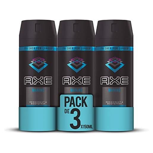 Axe- deodorante acquamarina 150 ml (paquete de 3)