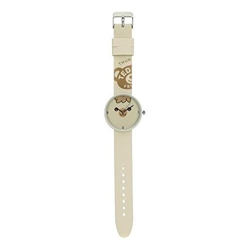 THUN TEDDY FRIENDS thun - orologio da polso juan - linea teddy friends - persona, accessori - acciaio inossidabile, cinturino in silicone - diametro cassa 3,7 cm, cinturino da 1,8 cm, lunghezza con fibbia 23 cm