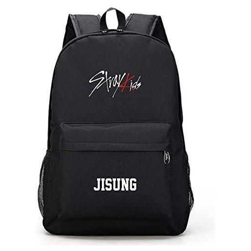 EnjoyYourLife kpop stray kids zaino porta portatile unisex zainetto scuola media ragazza e ragazzo casual backpack daypack