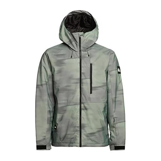Quiksilver mission giacca da snow imbottita da uomo verde