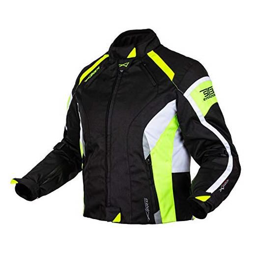 A-PRO SRL giacca moto donna lady impermeabile 4 stagioni scooter custom sport fluo m