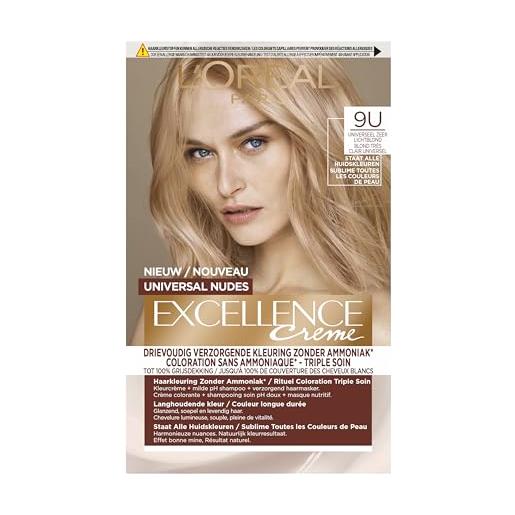L'Oréal Paris excellence universal nudes 9u - universale biondo molto chiaro - tintura permanente per capelli