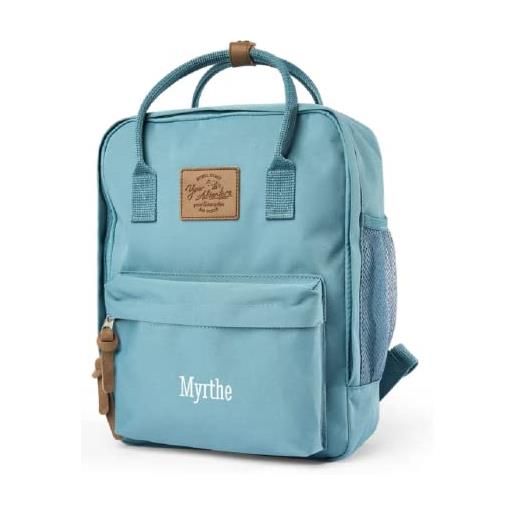 your surprise zainetto bambino personalizzato con nome per l'asilo - zaino bambino scuola elementare (verde oliva)