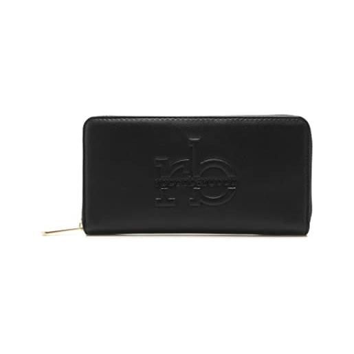 Rocco barocco portafoglio donna con zip - lady wallet wtih zip 19x11 nero