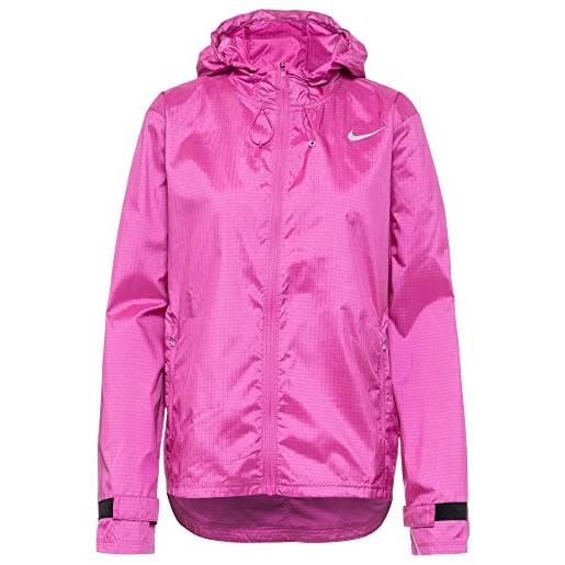 Nike essential giacca, active fucsia/argento riflettente, s donna