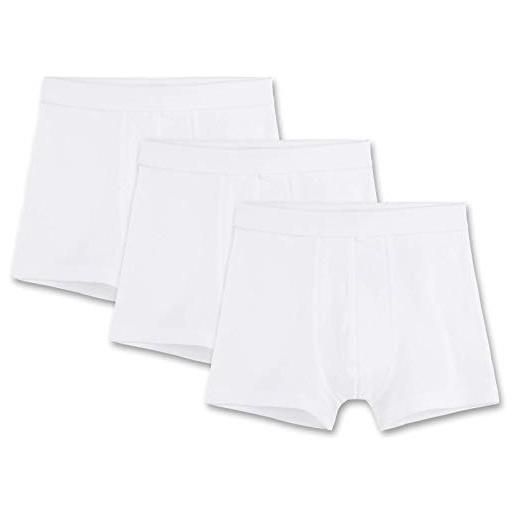 Sanetta ragazzi pantaloncini pacco da 3 - pantaloni, mutande, cotone organico, 104-176, bianco - bianco, 152 (10-11 anni)