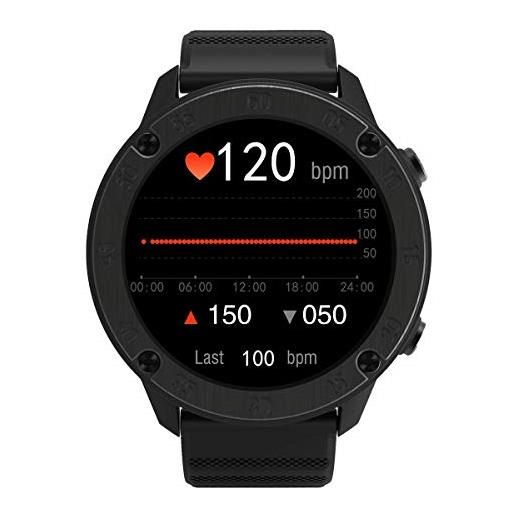 Blackview x5 orologio collegato da uomo, smart. Watch, impermeabile ip68, esame sanitario, frequenza cardiaca e qualità del sonno, promemoria sedentarietà, modalità sport, autonomia 10 giorni, nero
