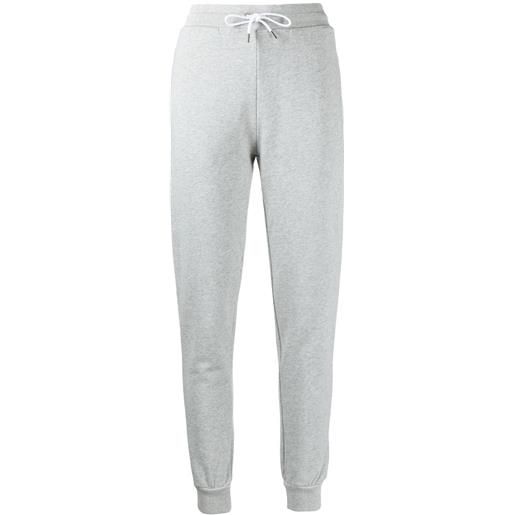 Maison Kitsuné pantaloni sportivi slim - grigio