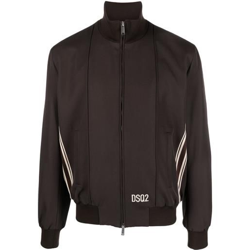 Dsquared2 bomber con stampa - marrone