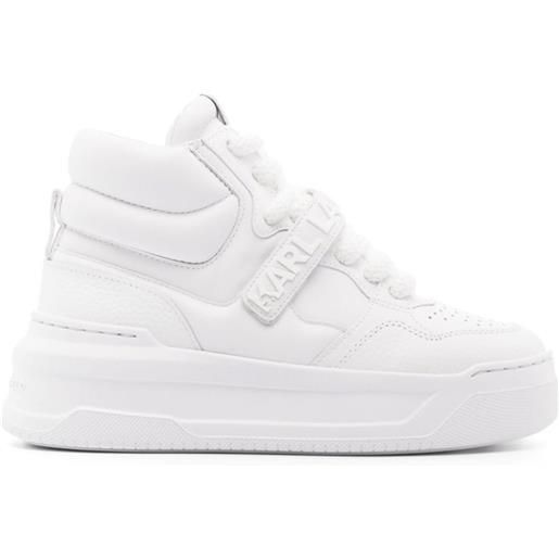 Karl Lagerfeld sneakers alte con logo - bianco