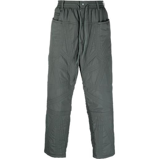 Y-3 pantaloni con coulisse - verde