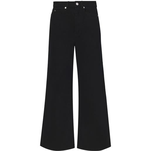 Proenza Schouler White Label jeans crop con applicazione - nero