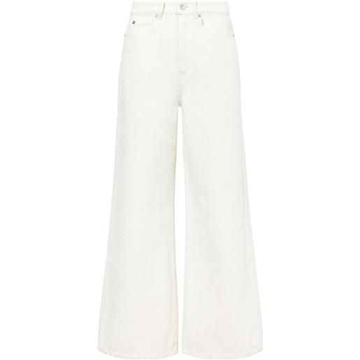 Proenza Schouler White Label jeans crop con applicazione - bianco