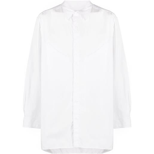 Yohji Yamamoto camicia con inserti - bianco