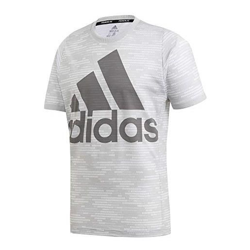 adidas logo tee pblue, maglietta uomo, grigio (gridos/gricua), 2xl