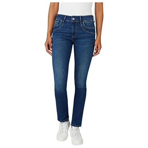 Pepe Jeans brookes, jeans donna, blu (denim-gw1), 25w / 30l