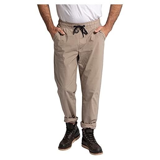 JP 1880 pantaloni con flexnamic®, cintura elastica e taglio ampio e scampanato marrone scuro l 790142110-l