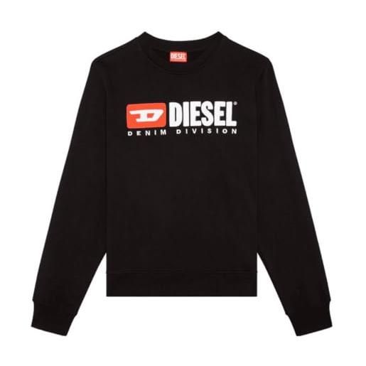 Diesel felpa da uomo s-ginn-div, nero (a03758-0gead-9xx), m