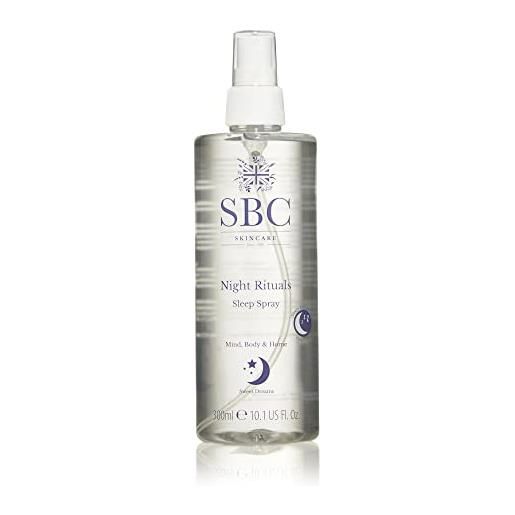 SBC Skincare night rituals sleep spray da 300 ml, spray rilassante per cuscino con un lussuoso aroma che migliora il sonno