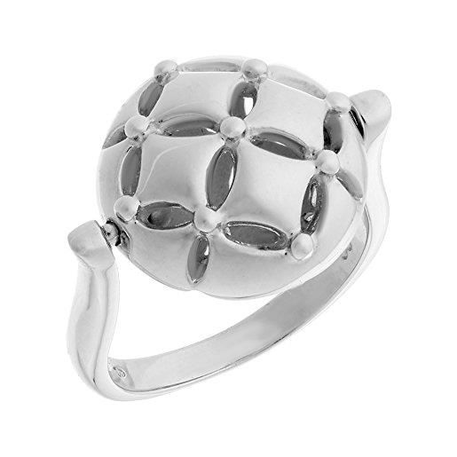 Orphelia dreambase-anello in argento 925 rodiato con zirconi bianchi taglio a brillante (17,8) - taglia 56 zr-3529-56