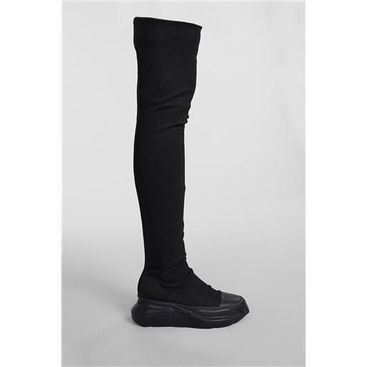 Rick Owens DRKSHDW sneakers abstract stockings in cotone nero