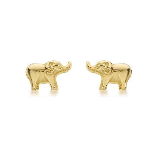 Carissima gold orecchini a lobo da donna in oro giallo 9k (375)