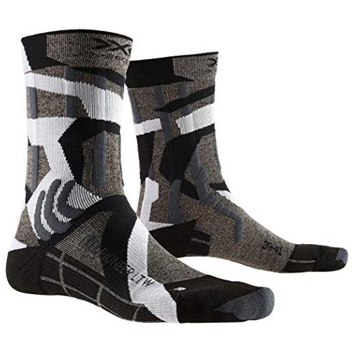 X-Socks trek pioneer light, calzini da escursionismo donna, granite grey/modern camo, 39-40
