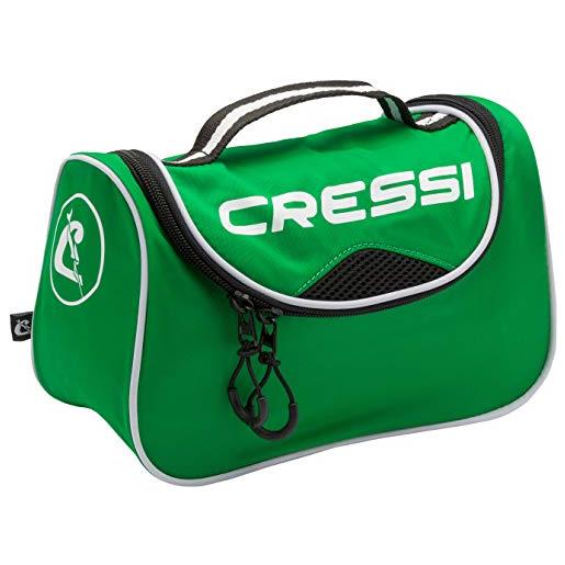 Cressi kandy bag, borsa sportiva compatta/polivalente unisex adulto, lime/nero