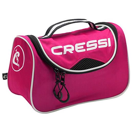 Cressi kandy bag, borsa sportiva compatta/polivalente unisex adulto, rosa/nero